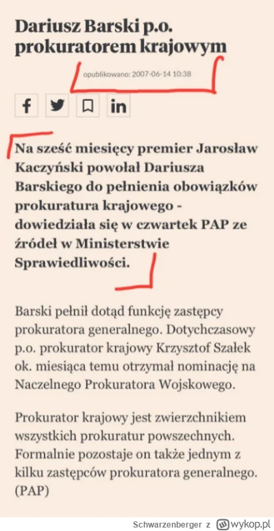 Schwarzenberger - przepisy nie przewidują, chyba że my powołujemy to wtedy przewidują...