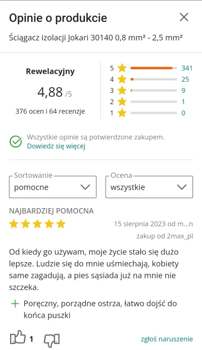 klefonafide - @Deev: jednorazowa akcją, ale w całym mieszkaniu, a ten Jokari ma całki...
