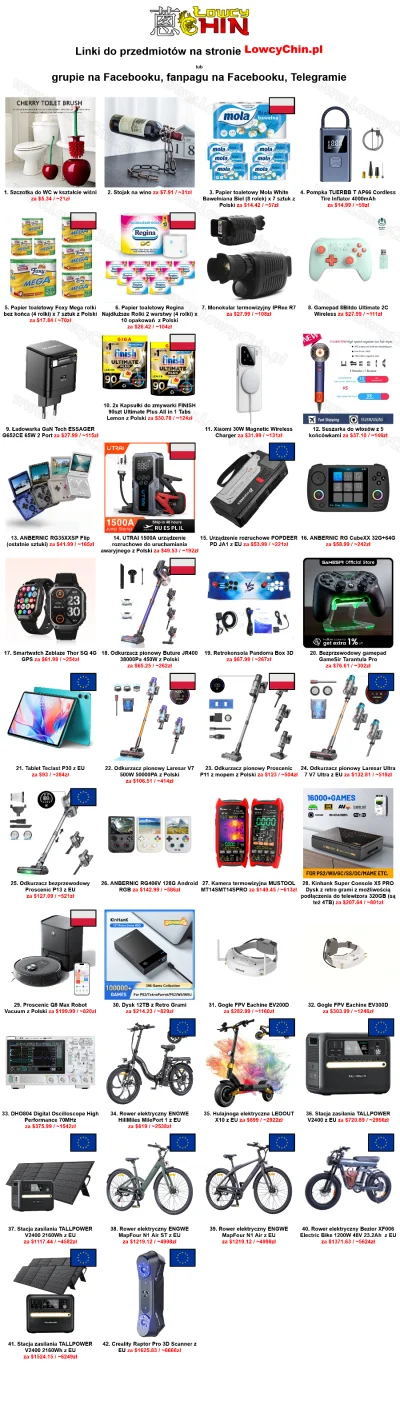 LowcyChin - Cześć, poniżej w tagu #lowcychin prezentuję ciekawe kupony i promocje do ...