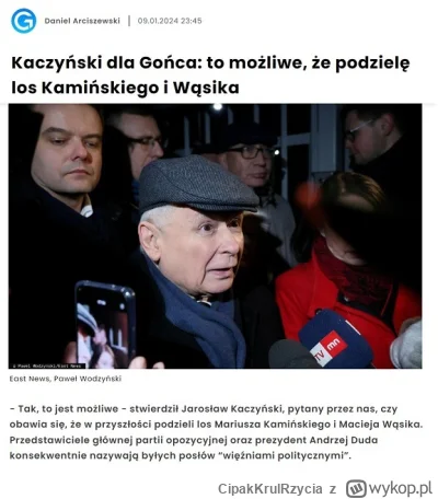 CipakKrulRzycia - #kaczynski #polityka #bekazpisu  Pewnie liczy, że będzie miał do CV...