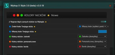 WykopX - >dlaczego wszyskie nicki widzę na czarno 
@WMPP: Jedną z funkcji mojego doda...