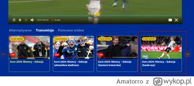 Amatorro - @gacek2121: Nie, normalnie na stronie sport.tvp.pl w przeglądarce