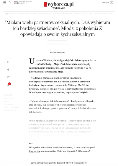 Michail_Bialkow - Czy wiecie, że wyborcza.pl publikuje #harlekinydlaprzegrywow ?  ( ͡...