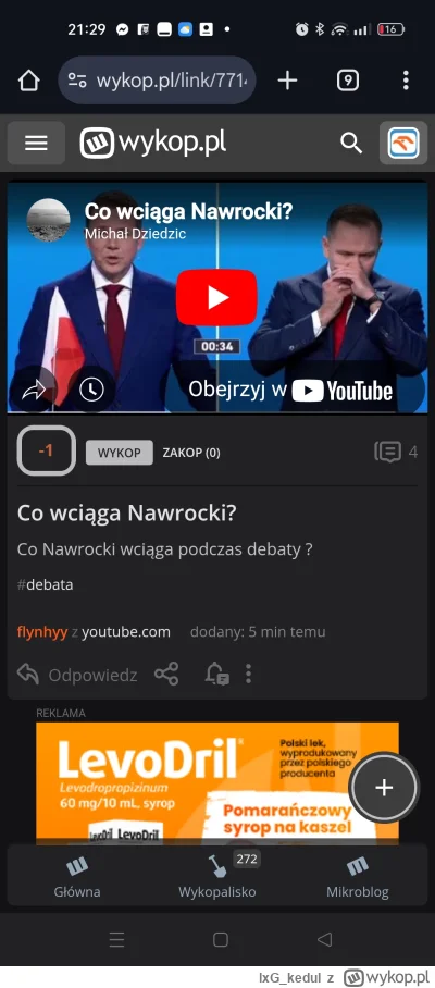 lxG_kedul - Jest też drugie znalezisko, gdzie nie mogłem wykopać. Jak chciałem cofnąć...