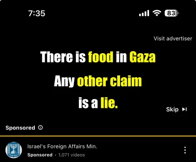 fsfdjf - w zyciu nie widziałam obrzydliwszej reklamy. wszyscy wokół kłamią tylko izra...