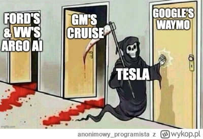 anonimowy_programista - Cruise umarło. Piękny miało pogrzeb ( ͡° ͜ʖ ͡°)

#tesla #elon...