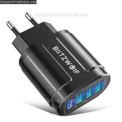 n____S - ❗ BlitzWolf BK-385 48W 4 USB Ports Charger
〽️ Cena: 5.99 USD (dotąd najniższ...
