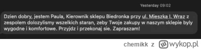 chemikk - #biedronka #sms #szczecin

Odwiedzając siostrę podczas majówki w Szczecinie...