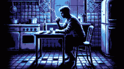 GARN - #pixelart #gif autor: Grongy | happy new year