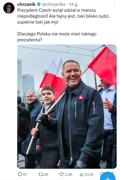 Turin89 - Prezydent Czech też wziął udział w marszu, gdzie dominują hasła obelżywe dl...