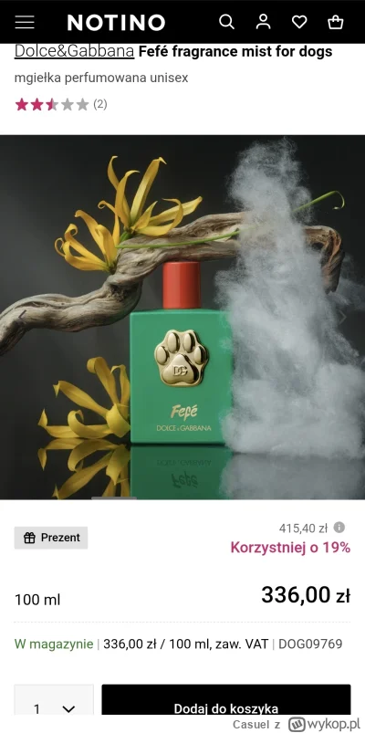 Casuel - Gdyby ktoś szukał prezentu na święta, to jest promocja na Notino.

Dolce&Gab...