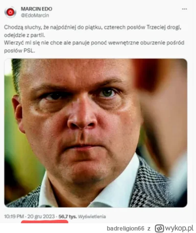 badreligion66 - @BezDobry Marcin Edo? To musi być prawda bo przecież on by fejka nie ...