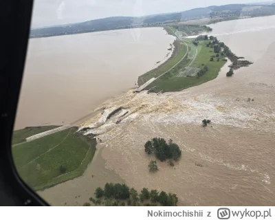 Nokimochishii - Zbiornik Topola. Woda rozlewa się na zbiornik w Kozielnie, który prze...