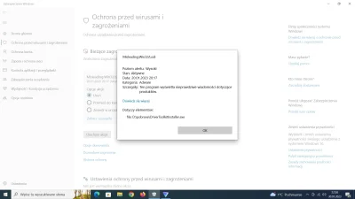 piotr-lusnia - Pomóżcie bo zwariuje. Windows Defender wykryl mi takiego wirusa, probo...