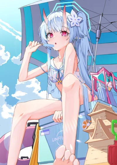 mesugaki - #anime #randomanimeshit #bluearchive #chise #swimsuit