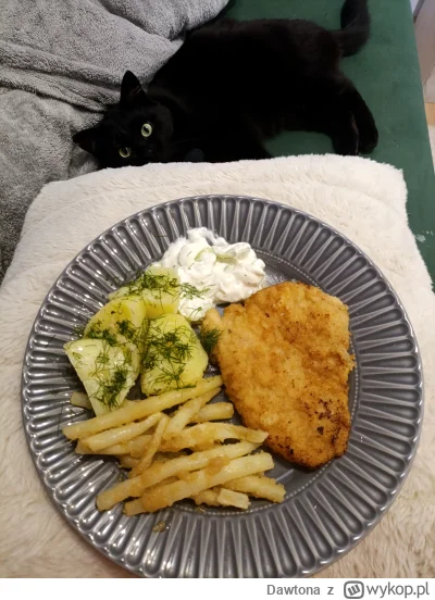 Dawtona - Nie mogłam się zdecydować, czy mizeria czy fasolką, więc mam oba.

#gotujzw...