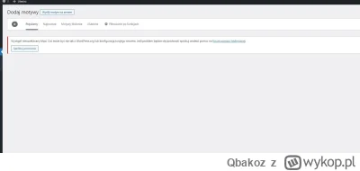 Qbakoz - Cześć, mam problem z wordpressem, może ktoś coś poradzi. Nie ładują się wtyc...