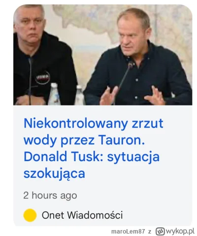 maroLem87 - #powodz #tusk przecież ta gadka Tuska o tym jak to jest w szoku że Tauron...