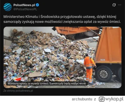 archubuntu - Może i dodaliśmy kaucje za plastikowe butelki i osobny system ich wyrzuc...