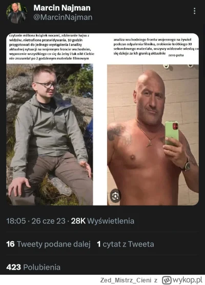 ZedMistrzCieni - Najman wchodzi do #gry i dorzuca swoje 5 groszy w stawce ryzyka
#wol...