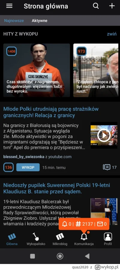 quaz2020 - @wykop znowu zepsuł powiadomienia? Wczoraj usuwałem wszystkie i tyle mi na...