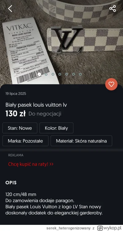 serek_heterogenizowany - Handlowanie podróbkami to jedno ale czy fałszowanie paragonu...