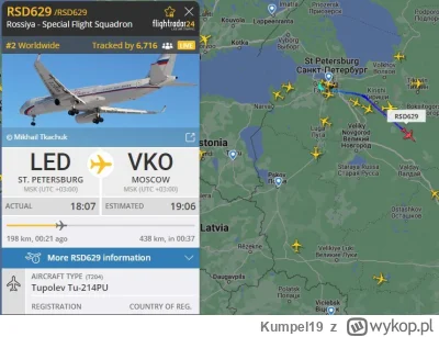 Kumpel19 - samolot putina wraca do moskwy

#ukraina #wojna #rosja