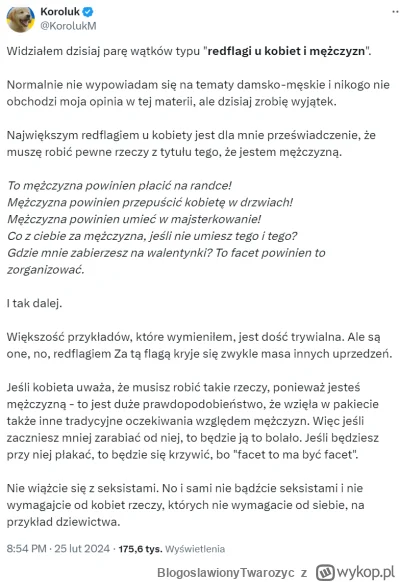 BlogoslawionyTwarozyc - Koroluk o seksizmie wśród kobiet z rigczem.

#zwiazki #logika...