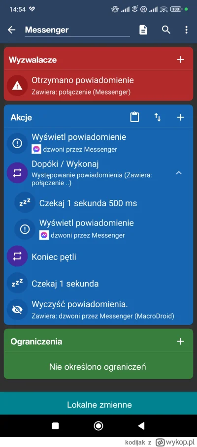 kodijak - @modzelem nie mam też z whatsappa ale sobie poradziłem. Pokazuje mi kto dzw...