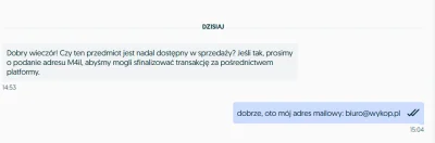 Distracted93 - #olx #scam 
Ledwie ofertę wrzuciłem i już wyłudzajo. Niestety skuteczn...