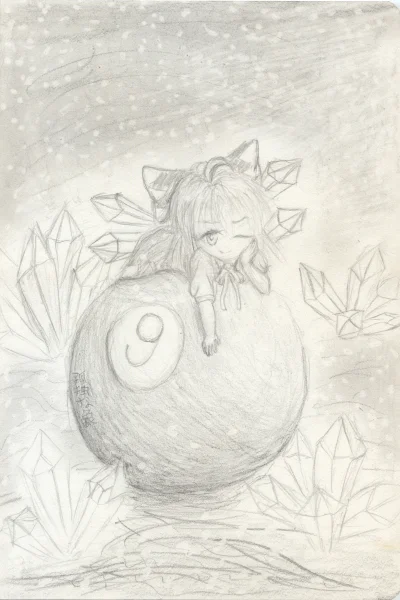 kodokunazou - Cirno. Śnieg zaczął padać więc...
Myślę, że jeszcze to machnę kolorkami...