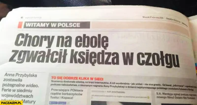 SHOGOKI - @misiu-kolorowy Gratuluję pani, ale mój pacjent jest nosicielem ebola.