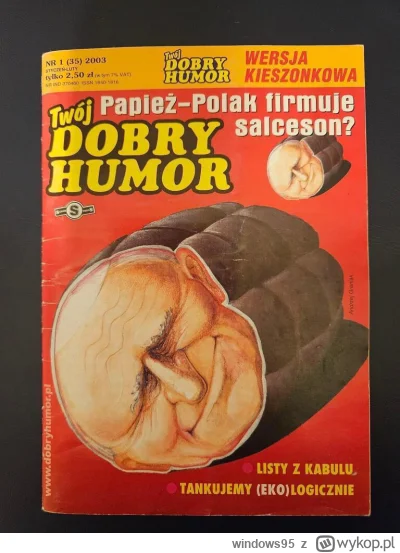 windows95 - W dupie pali, w gardle płonie
ostry papiesz w salcesonie

#2137