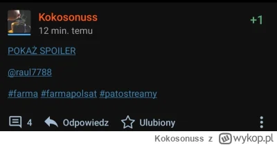 Kokosonuss - @szmatomasz
nie mam pojęcia, u mnie normalnie jest jako spoiler, pewnie ...