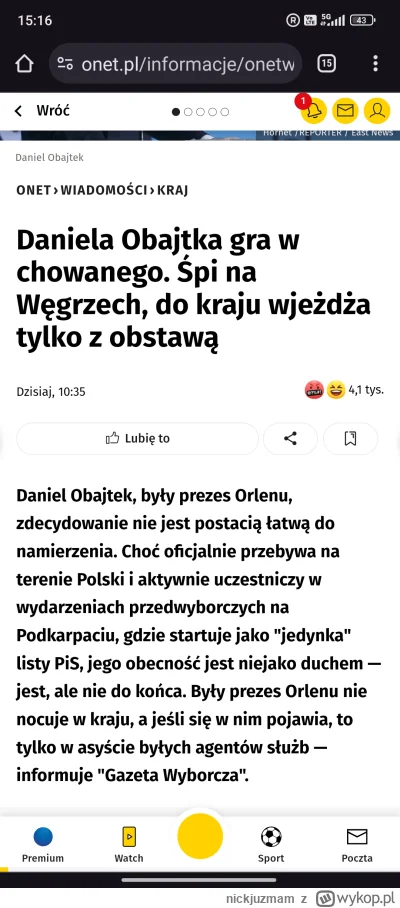 nickjuzmam - #obajtek #polityka