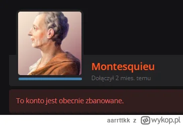 aarrttkk - Monteskiusz przeszedł od słów do czynów. Dzisiaj o 6 rano zapukali do mnie...