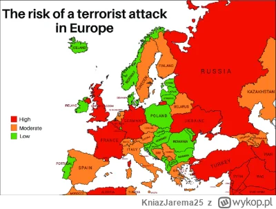 KniazJarema25 - Ryzyko zamachu terrorystycznego w Europie 

#terroryzm #zamach #bezpi...