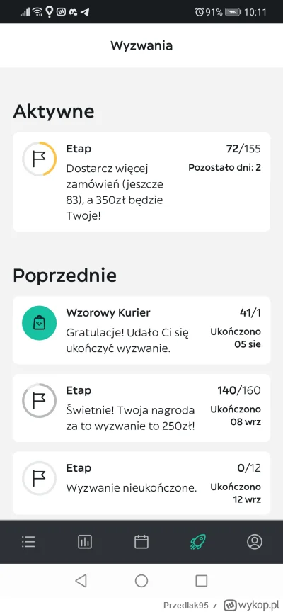 Przedlak95 - @Dinek30 3 dni. Miałem dzień przerwy