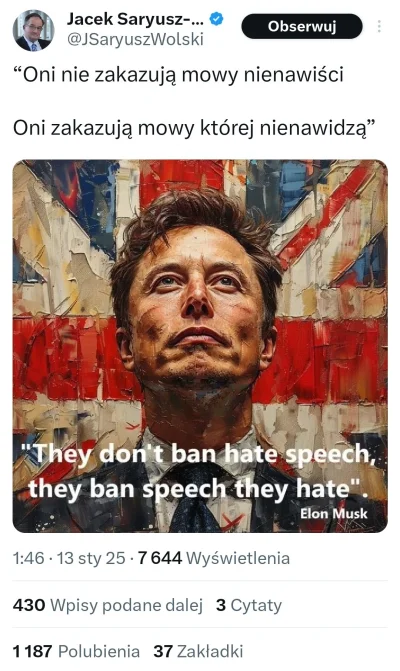 splinter96 - Nie spodziewałem się, że polska prawica aż tak szybko zrobi sobie z Elon...
