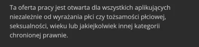 MirRAFal - @Ekscentryczny_obserwator: 

Jedyna różnica, to kobiece formy w opisie ofe...