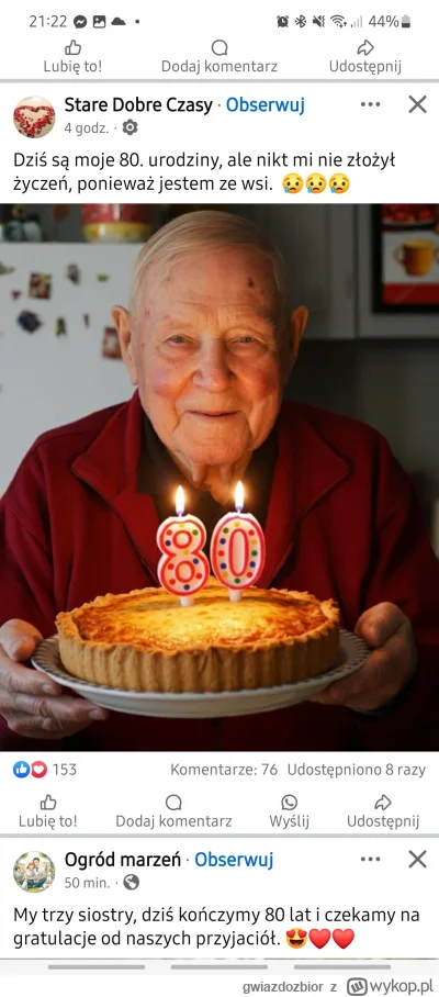 gwiazdozbior - #ai  Mirki, cala tablica na FB zasrana tymi postami. Połowa pisana jak...