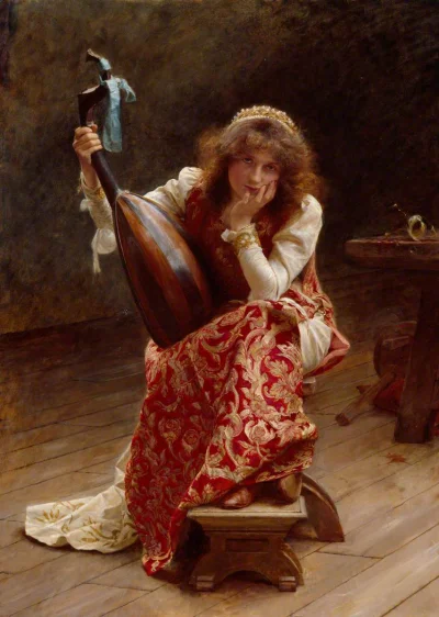 GARN - #sztuka #art #malarstwo #obrazy autor: Edward John Gregory (1850–1909) | Apres...