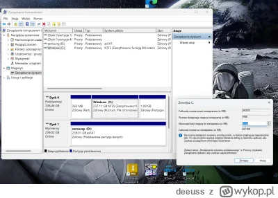 deeuss - Chcę zrobić dualboota z #linux mint, w lapku mam dysk z #windows 11 i 80gb w...