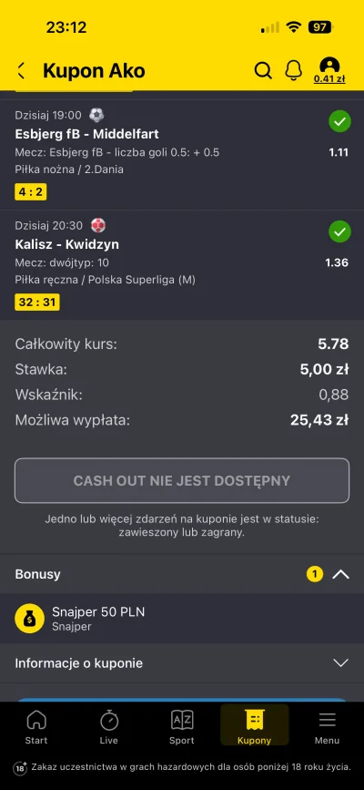 Fishwater - Wygrałem se 25zl i free beta 50zl to tak jakbym wygrał 75zl ciekawe tylko...