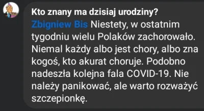 red7000 - Abstrahując od tematu szczepionek itd. itp.:

1. Koleżanka nie przyszła do ...