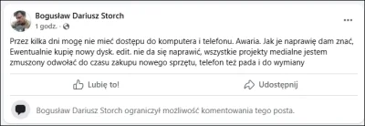 JK74 - Edit. Wszystkie fantazje pedo.. przepraszam projekty medialne odwołane. Nie da...