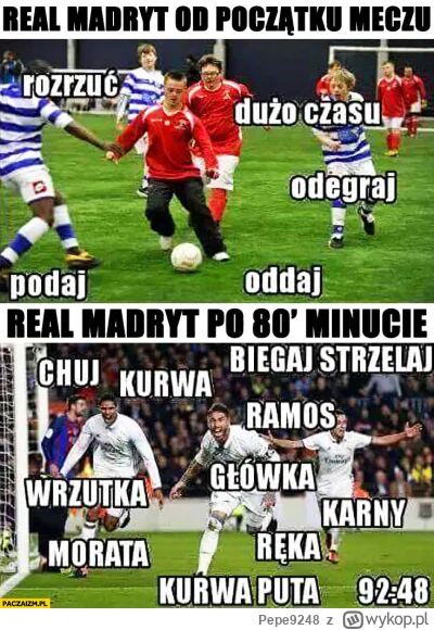 Pepe9248 - No to standardowo 
#realmadryt #mecz