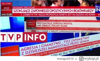 mango2018 - Przekaz dnia,
Obecna TVP niczym nie różni się od TVPis.
Możecie też posłu...