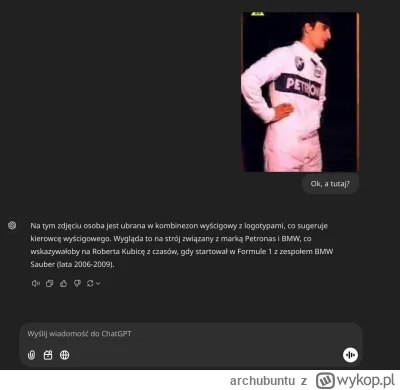 archubuntu - Halo moderacja. Sprawdzałem. To na pewno Robercik.
#heheszki #f1 #kubica...