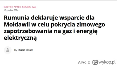 Aryo - Teraz bracia Rumuni pomagają Mołdawii z prądem i gazem, a Naddniestrze jak tak...